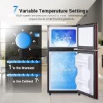 Oditton Krib Bling Compact Refrigerator – Wood Grain