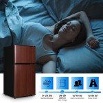 Oditton Krib Bling Compact Refrigerator – Wood Grain