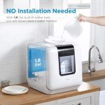 Midea Portable Countertop Dishwasher with 6L Water Tank