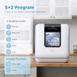 Midea Portable Countertop Dishwasher with 6L Water Tank