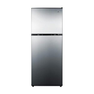 Stainless Steel 22" Refrigerator-Freezer with Adjustable Shelves