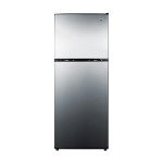 Stainless Steel 22" Refrigerator-Freezer with Adjustable Shelves