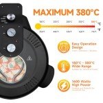 Davivy 16" Portable Indoor Pizza Oven - Black