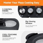 Davivy 16" Portable Indoor Pizza Oven - Black