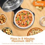 Davivy 16" Portable Indoor Pizza Oven - Black