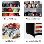 KRIB BLING 3.5 Cu.Ft Compact Mini Fridge