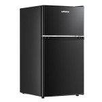 Upstreman 3.2 Cu.Ft Double Door Mini Fridge