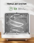 Portable Mini Countertop Dishwasher with 8 Washing Modes