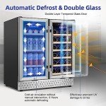 Tylza 30" Dual Zone Wine and Beverage Cooler