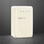 Smeg FAB10 50's Retro Cream Refrigerator, 4.48 Cu Ft