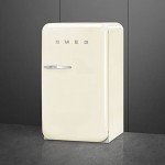 Smeg FAB10 50's Retro Cream Refrigerator, 4.48 Cu Ft