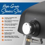 NutriChef Portable Gas Pizza Oven with Burner