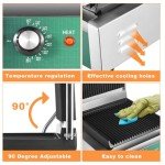 Homiesetify 2200W Cast Iron Panini Press