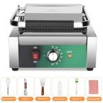 Homiesetify 2200W Cast Iron Panini Press