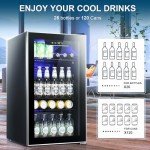 Antarctic Star 120 Can Beverage Refrigerator Mini Fridge