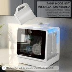 Compact Portable Dishwasher with 7 Washing Programs