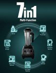 WantJoin 1800W Professional Countertop Blender for Kitchen