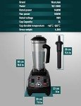 WantJoin 1800W Professional Countertop Blender for Kitchen
