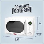 Nostalgia Retro Compact 0.7 Cu. Ft. Microwave Oven