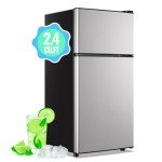 DEMULLER Mini Fridge with Freezer - 2.4 Cu.Ft