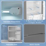 Electactic 3.1 Cu.Ft Compact Two-Door Fridge