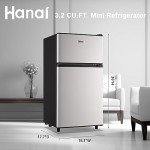 WANAI 3.5 Cu.Ft Mini Fridge with Freezer