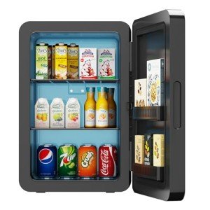 Kikihuose 22L Portable Mini Fridge for Food & Skincare
