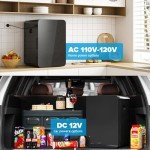 Kikihuose 22L Portable Mini Fridge for Food & Skincare
