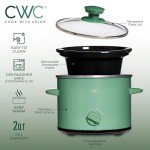 Colorful 2QT Mini Electric Round Slow Cooker