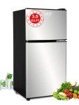 KRIB BLING 3.5 Cu.Ft. Silver 2-Door Refrigerator