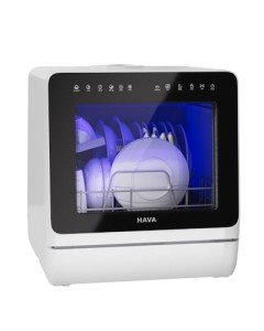 HAVA 2025 Portable Countertop Dishwasher with Softener