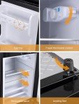 KRIB BLING 3.5 Cu.Ft. Silver 2-Door Refrigerator