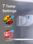 KRIB BLING 3.5 Cu.Ft. Silver 2-Door Refrigerator