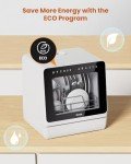 HAVA 2025 Portable Countertop Dishwasher with Softener