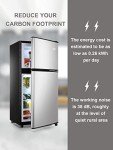 KRIB BLING 3.5 Cu.Ft. Silver 2-Door Refrigerator
