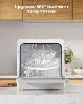 HAVA 2025 Portable Countertop Dishwasher with Softener