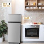 Manastin 4.5 Cu.Ft. Mini Fridge with Freezer