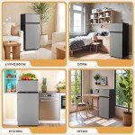 Manastin 4.5 Cu.Ft. Mini Fridge with Freezer