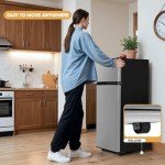 Manastin 4.5 Cu.Ft. Mini Fridge with Freezer