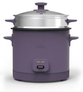 Bella 16-Cup Rice Cooker with Steamer and Accessories