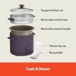 Bella 16-Cup Rice Cooker with Steamer and Accessories