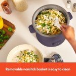 Bella 16-Cup Rice Cooker with Steamer and Accessories