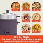 Bella 16-Cup Rice Cooker with Steamer and Accessories