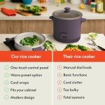 Bella 16-Cup Rice Cooker with Steamer and Accessories