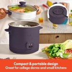 Bella 16-Cup Rice Cooker with Steamer and Accessories