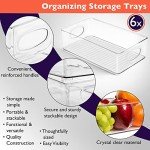 ClearSpace Plastic Pantry Storage Bins – 6 Pack