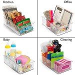 ClearSpace Plastic Pantry Storage Bins – 6 Pack