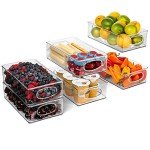 ClearSpace Plastic Pantry Storage Bins – 6 Pack