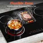 Traenvir 30" 5-Burner Electric Cooktop Stovetop