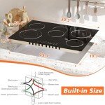 Traenvir 30" 5-Burner Electric Cooktop Stovetop